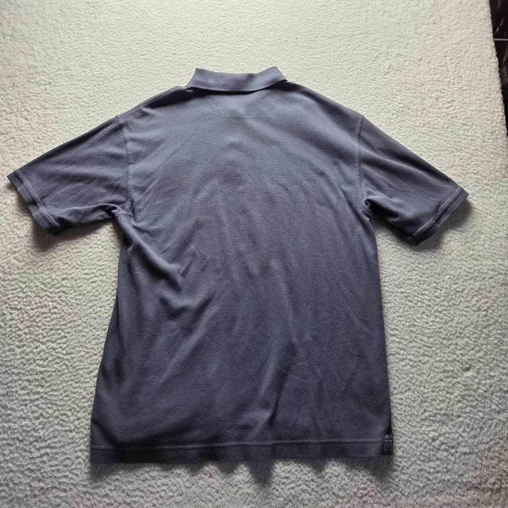 Nike Dri-FIT Polo Shirt Mens XL Blue Solid Short Sleeve Golf Performance Top